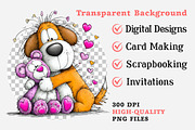 Quirky Valentines Dogs Clipart, an Illustration by Dream Creation (Thumbnail 6 of 6)