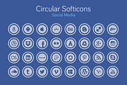 Circular Softicons - Social Media, an Icon by GLXY (Thumbnail 1 of 2)