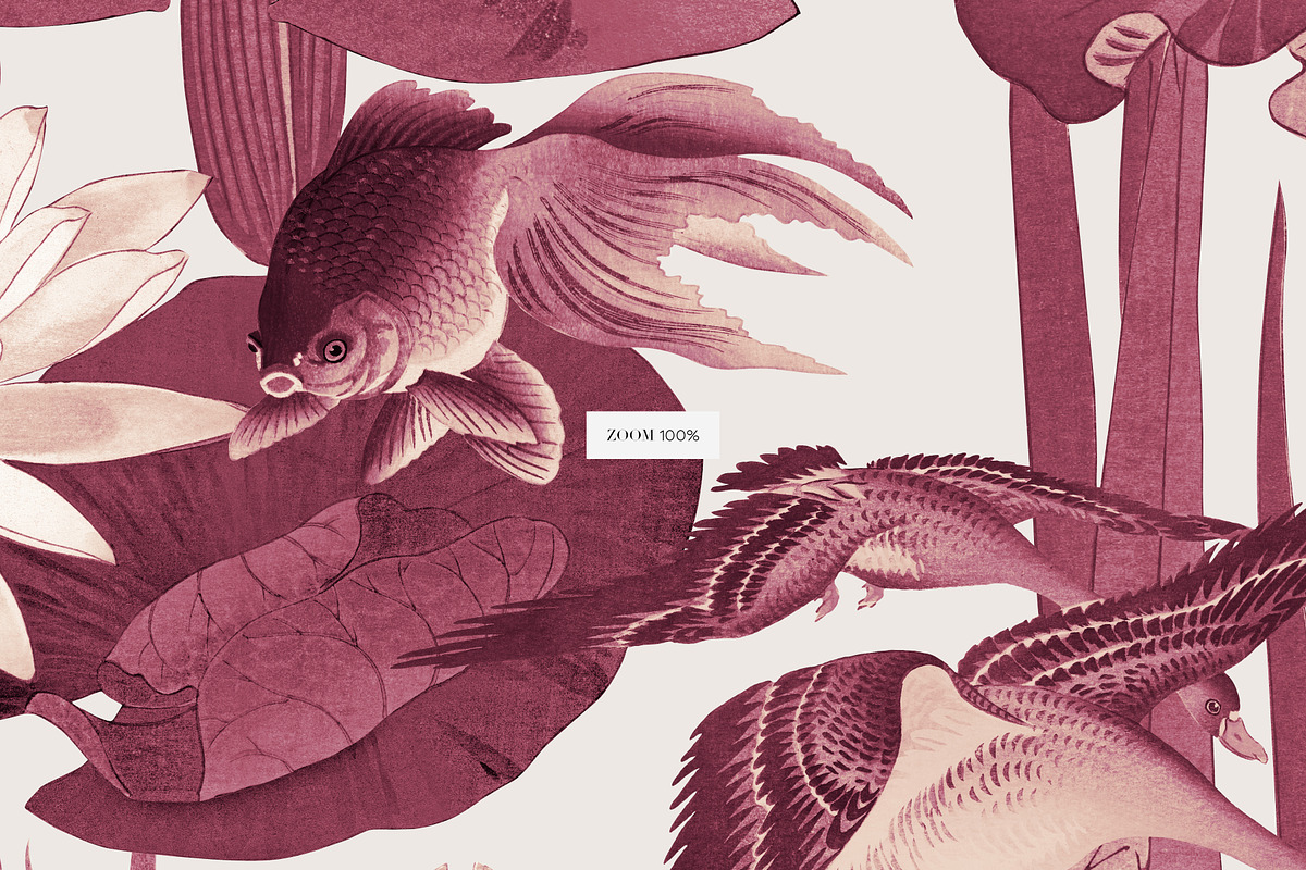 Qing Court Botanical Patterns, a Pattern Graphic by LEAFure (Photo 7 of 9)