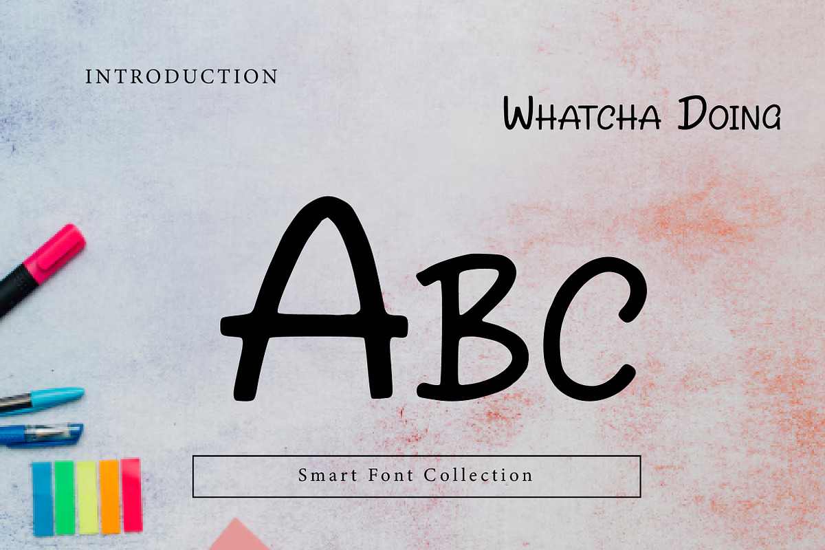 Whatcha Doing, a Handwritten Font by Wow Magic (Photo 2 of 3)
