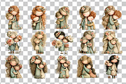Mother With Child Watercolor PNG, a Person Illustration by Nicolle's Colorful Art (Thumbnail 3 of 3)