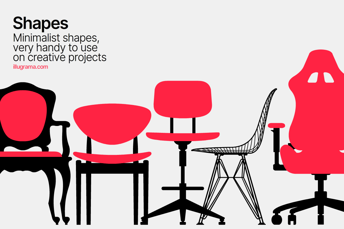 Chairs - Modern Graphics, a Decorative Illustration by illugrama (Photo 2 of 5)
