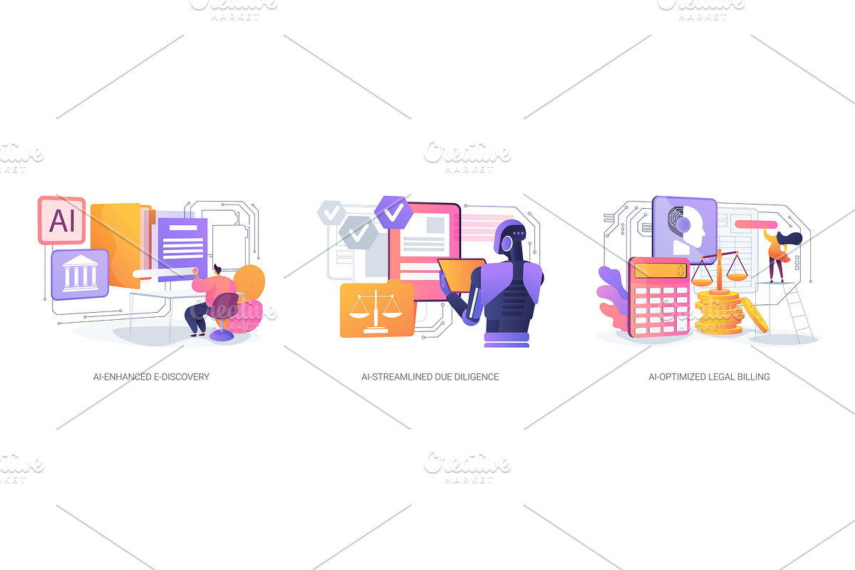 AI Technology for Legal Services, a Technology Illustration by Visual Generation