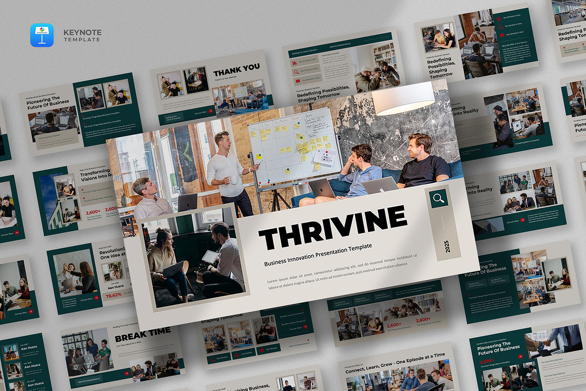 Business Innovation Keynote Template, a Presentation Template by fluffstudio (Photo 1 of 4)