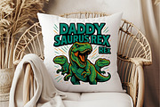 Daddysaurus-Rex Sublimation PNG, an Illustration by DreamCafeArt (Thumbnail 4 of 7)