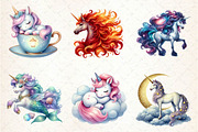 Fantasy Unicorn Clipart, an Illustration by CreationArt (Thumbnail 3 of 5)