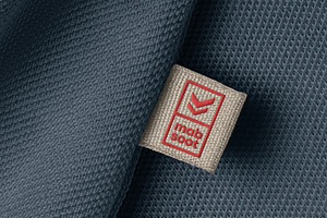 Woven Label Embroidery Logo Mockup