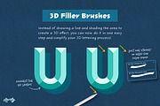 Bevel Letters Procreate Brushes, a Brush Add-On by Nico-Ng (Thumbnail 12 of 17)
