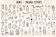 Drinks and Beverages Vector Bundle, a Food Illustration by Violet LeBeaux (Thumbnail 1 of 3)