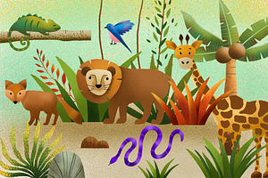 Jungle Land Illustration