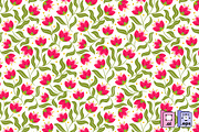 Charming Pink Tulip Pattern, a Pattern Graphic by MISS CHATZ (Thumbnail 3 of 3)