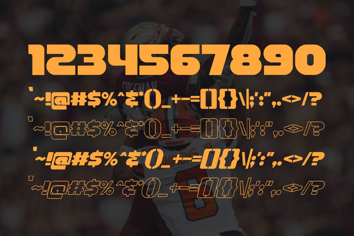 Matchday - Sport Font, a Sans Serif Font by RagamKata (Photo 10 of 12)