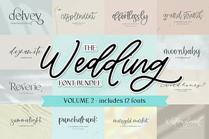 The Wedding Font Bundle Volume 2