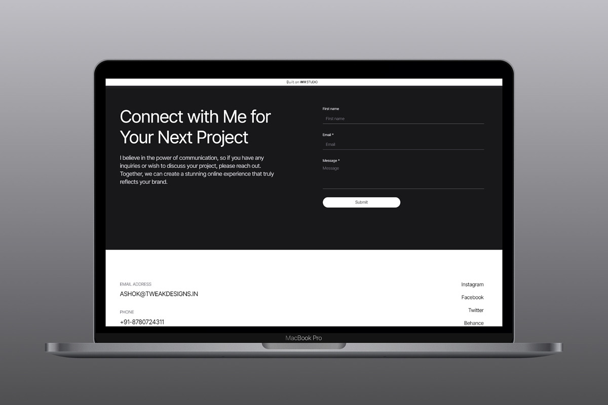 Portfolio - Wix Studio Template, a Wix Template by TweakDesigns (Photo 7 of 7)