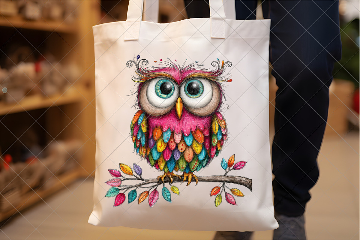 Whimsical Baby Snowy Owl Clipart, an Illustration by SinaCreation (Photo 5 of 7)