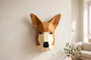 Corgi trophy - 3d papercraft, a Card Template by PAPER amaze (Thumbnail 2 of 4)