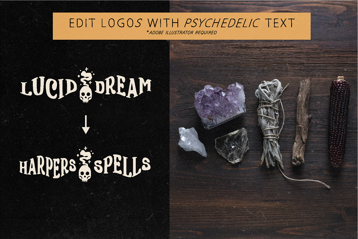 Psychic Sister Mystic Logo Brand Kit, a Branding & Logo Template by Dynamo Ultima (Photo 2 of 21)