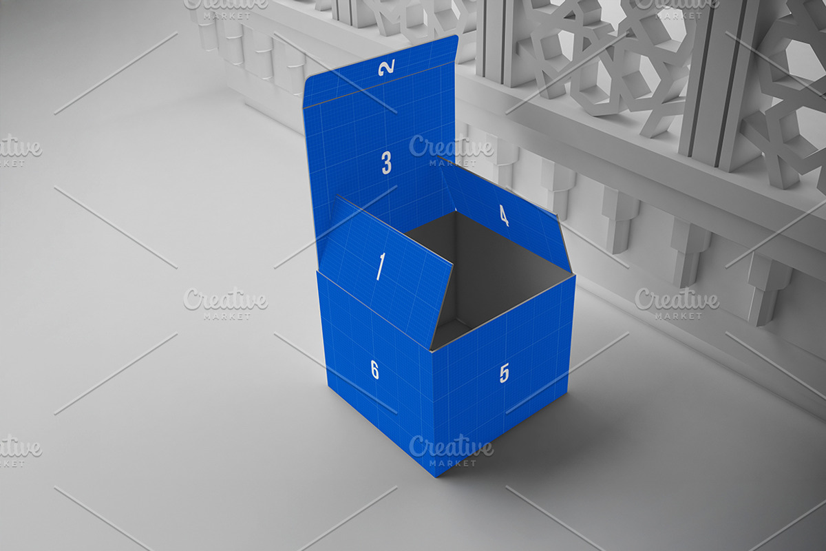 Arabic Box Mockup, a Packaging Mockup by Qaleb Studio