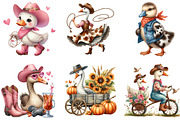 Cute Cowgirl Png Goose Bundle, an Illustration by DreamArtGraphic (Thumbnail 4 of 6)