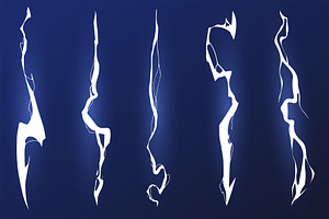 Abstract Blue energy lightning