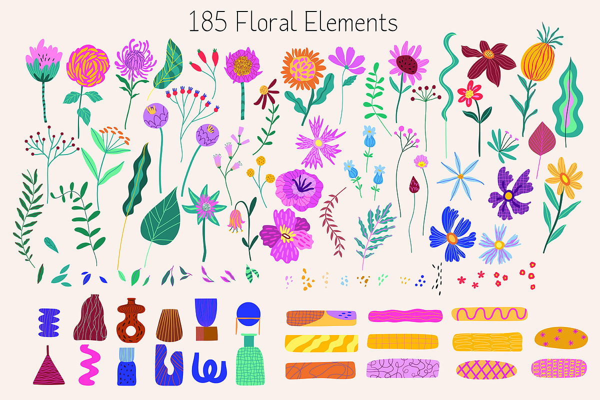 Bold Floral Illustration, a Decorative Illustration by OxanaTally (Photo 10 of 10)