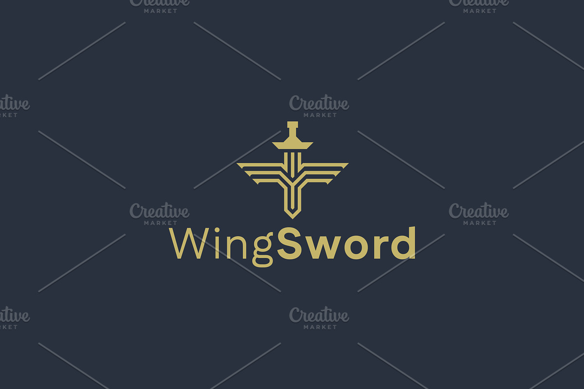 Wing Sword Logo Template, a Branding & Logo Template by Graplick (Photo 4 of 7)
