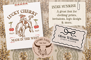 Retro Vintage Hand Drawn Font Font, a Serif Font by Summit Avenue (Thumbnail 2 of 3)