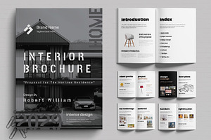 Interior Brochure Template Design, a Brochure Template by MightyDesign
