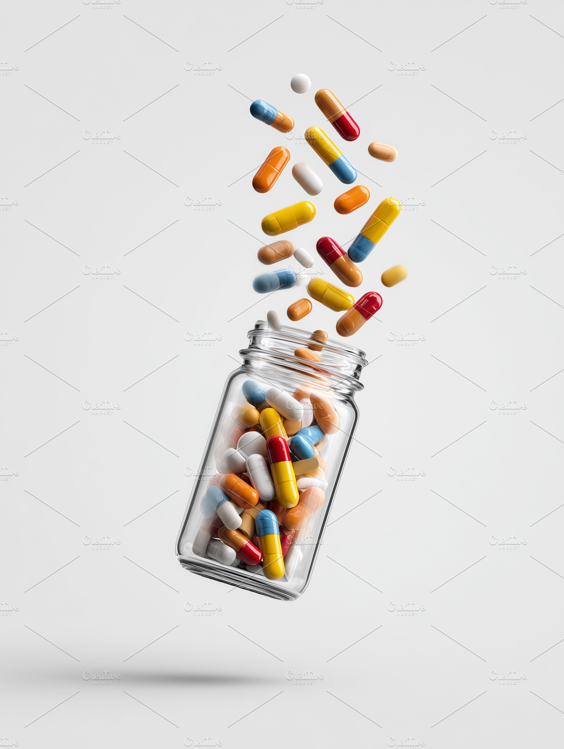 Colorful pharmaceutical capsules and, a Health & Medical Photo by MistyDay
