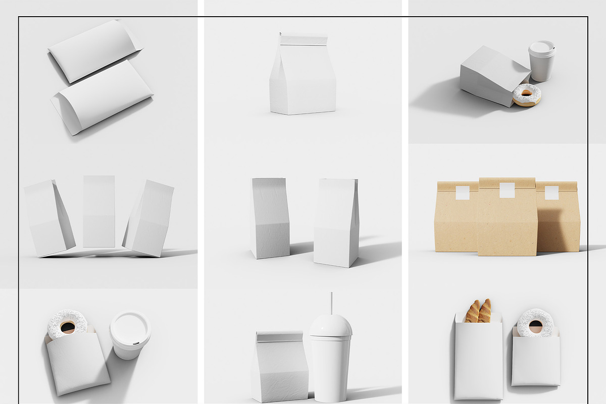 Coffee Bag Packaging Mockup Set, a Cups & Container Mockup by Mego-studio (Photo 7 of 8)