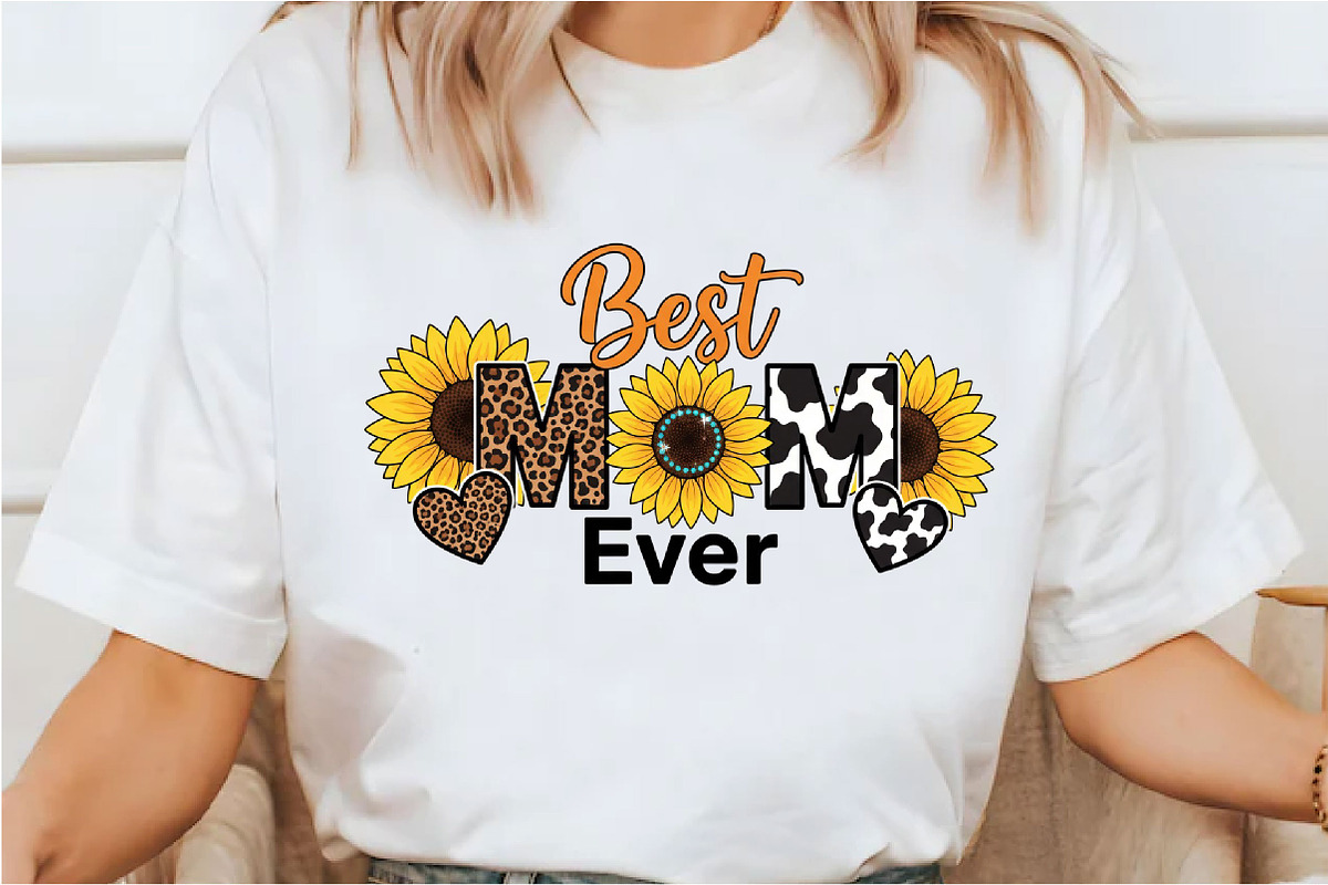 Best Mom Ever Mother's Day PNG, Mom, an Illustration by Designking (Photo 4 of 6)