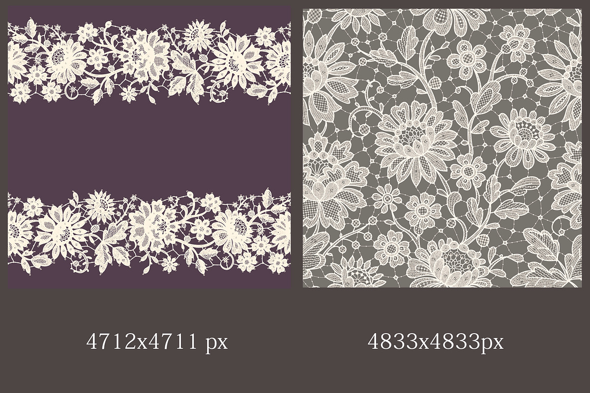 Big classic vintage lace collection., a Pattern Graphic by Ajuga (Photo 6 of 10)