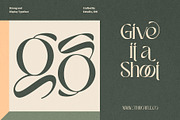 Ez-Sanjaya - Modern Decorative Font, a Serif Font by Eztudio (Thumbnail 7 of 12)