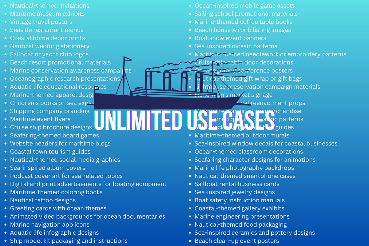 Seafarer's Vector Illustrations, an Illustration by TheBlackPixelCo (Photo 4 of 4)