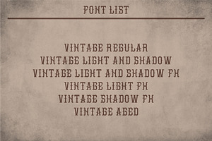 Vintage Classic Look Label Typeface