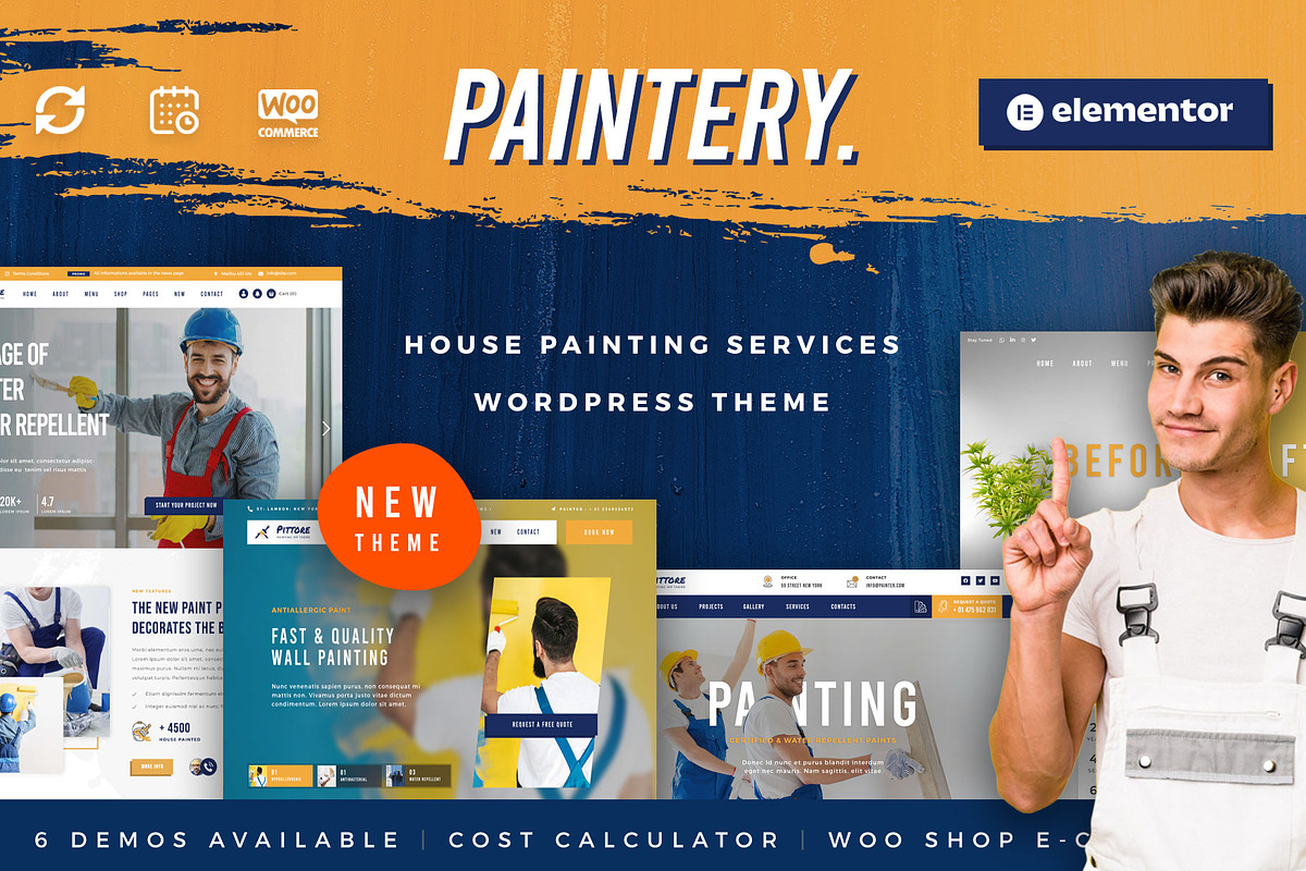 Painting WordPress Theme, a WordPress Template by Nicdark Themes