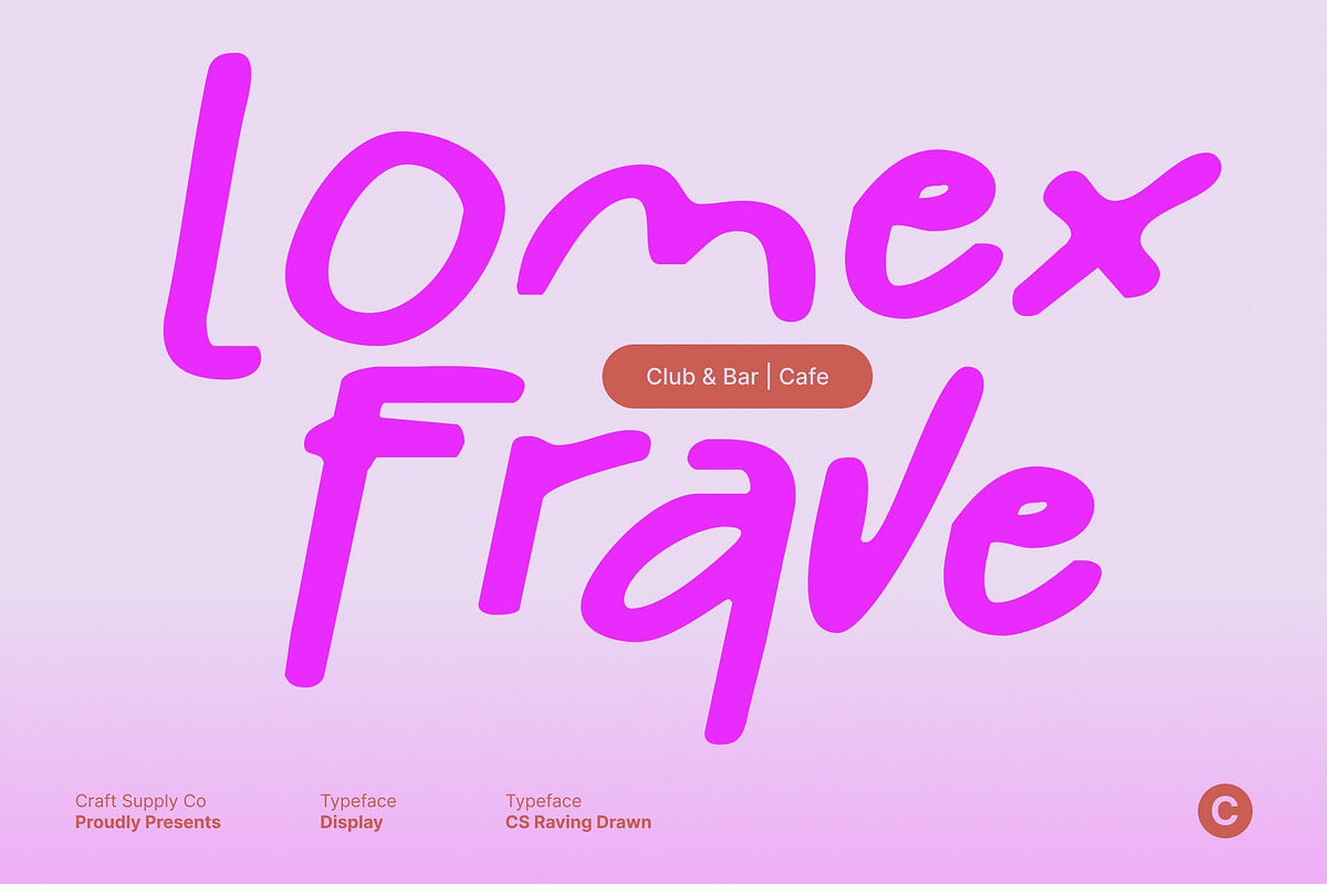 CS Raving Drawn, a Handwritten Font by Craft Supply Co. (Photo 3 of 8)