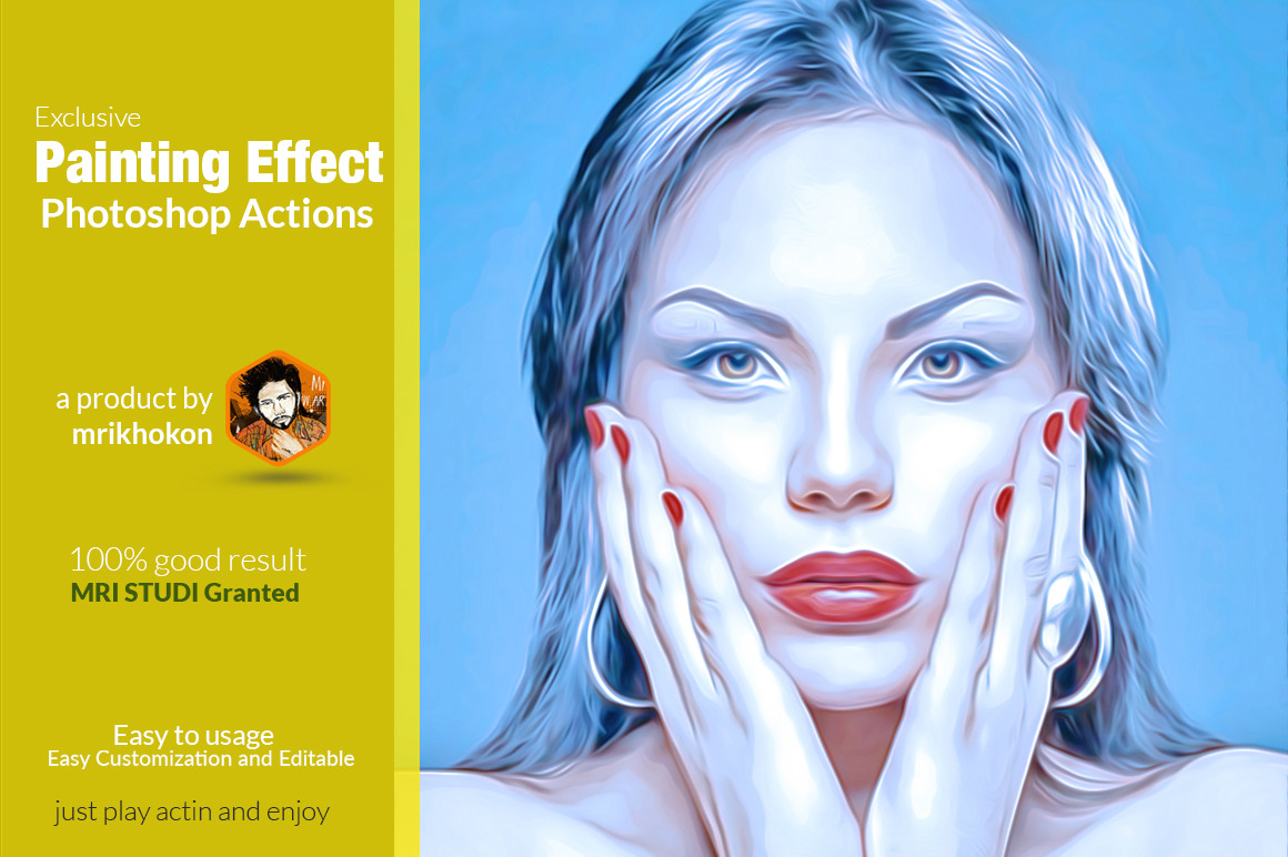 Painting Effect Photoshop Action, An Action Add-on By Mri Studio