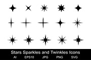 Stars Sparkles and Twinkles Icons, an Icon by vikkishop (Thumbnail 2 of 2)