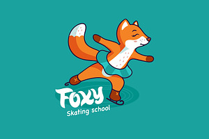 Funny Fox, Sport Character Cartoon