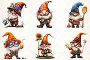 Stylish Gnome Clipart, an Illustration by DreamCafeArt (Thumbnail 7 of 8)