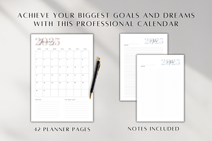 2025 Printable Calendar Template