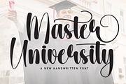 Master University | Script Font, a Handwritten Font by Scratchones (Thumbnail 1 of 9)