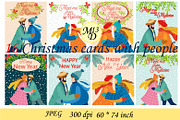 16 Christmas cards featuring people, a Card Template by Michiru13 (Thumbnail 2 of 2)