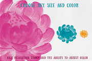 Floral Brush stamps for Procreate, a Brush Add-On by Graphics Resources (Thumbnail 14 of 15)
