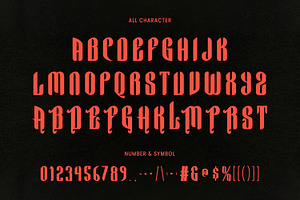 Alapace Blackletter Display Typeface