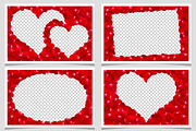 Rose Petals Couple Heart Frame, an Object Graphic by pixelworkz (Thumbnail 1 of 5)