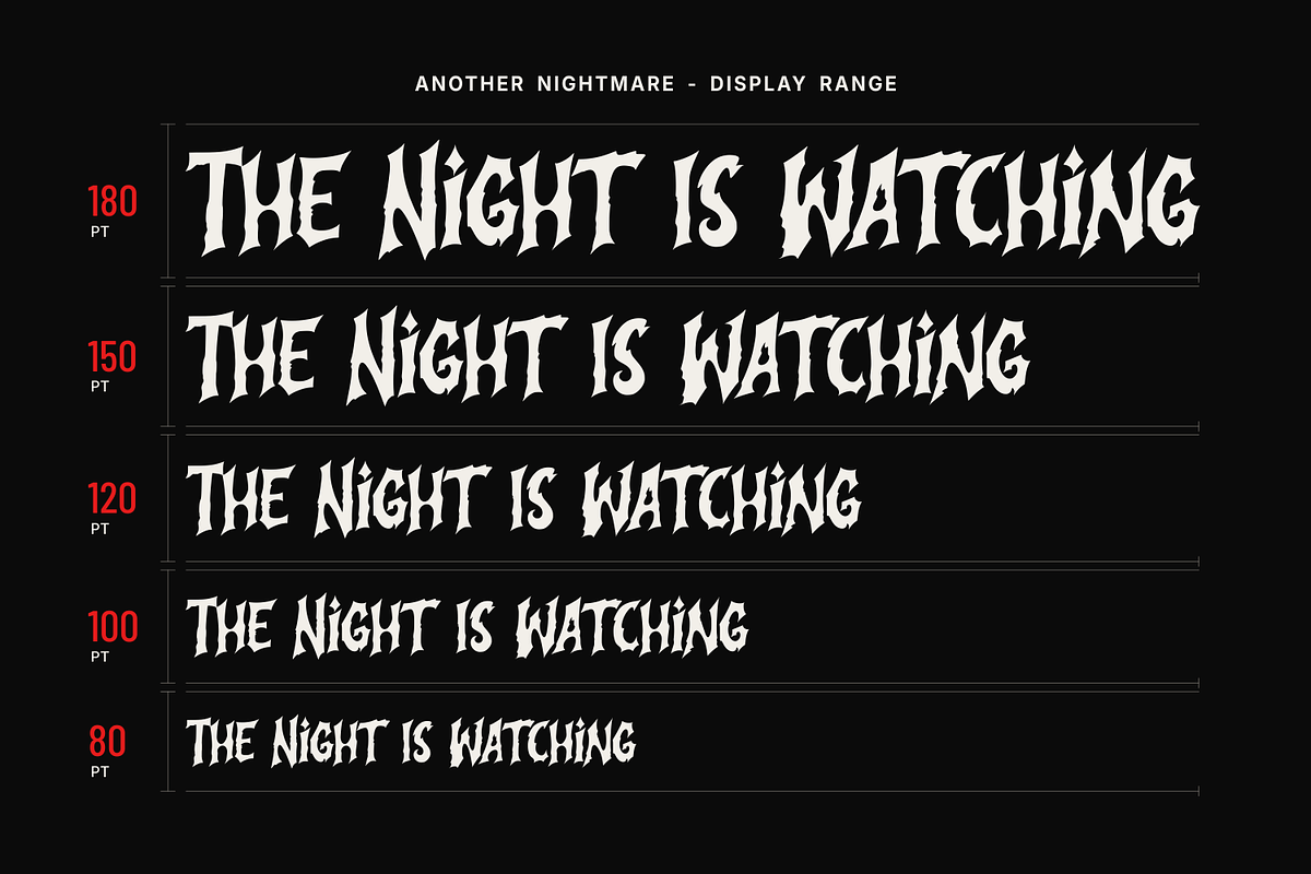 Another Nightmare - Horror Font, a Blackletter Font by agnyhasyastudio (Photo 15 of 16)