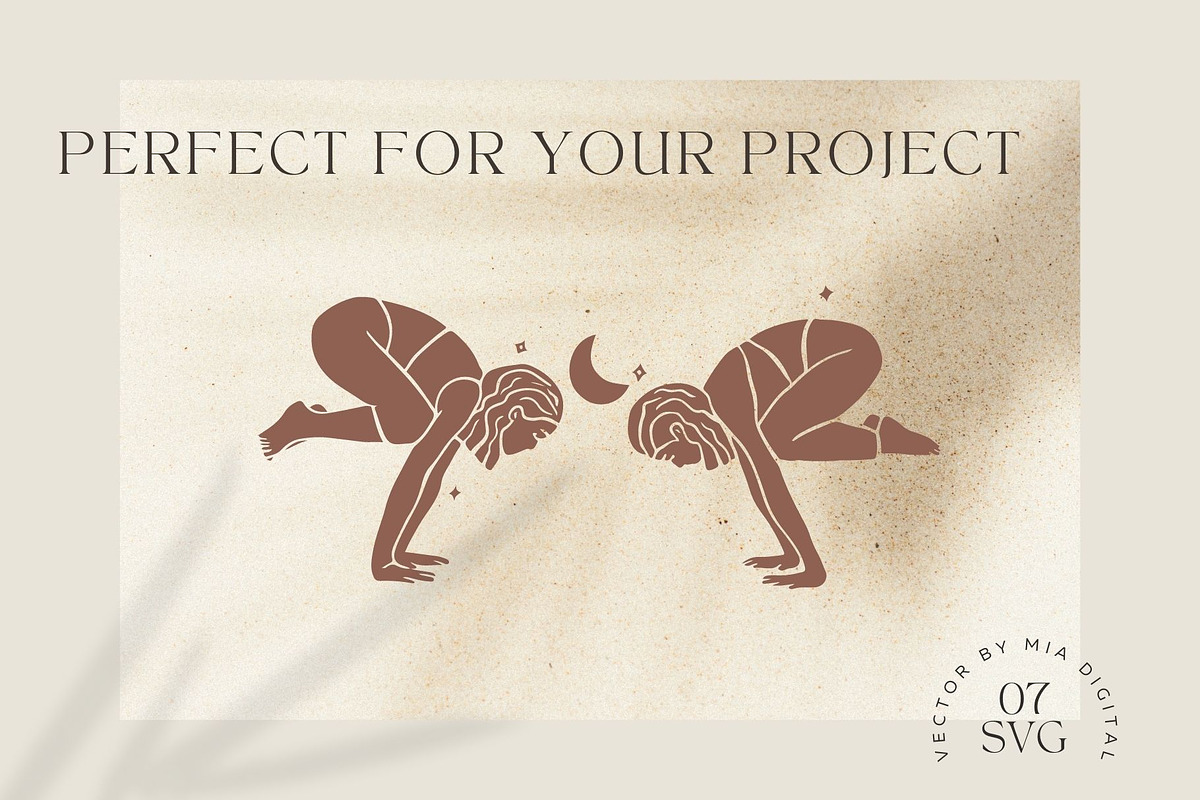 Abstract Yoga Posture Illustrated, an Icon by Mia Digital (Photo 3 of 5)