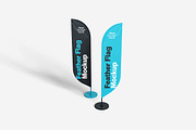 Feather Flag Mockup, an Advertising Mockup by bimockup (Thumbnail 4 of 6)